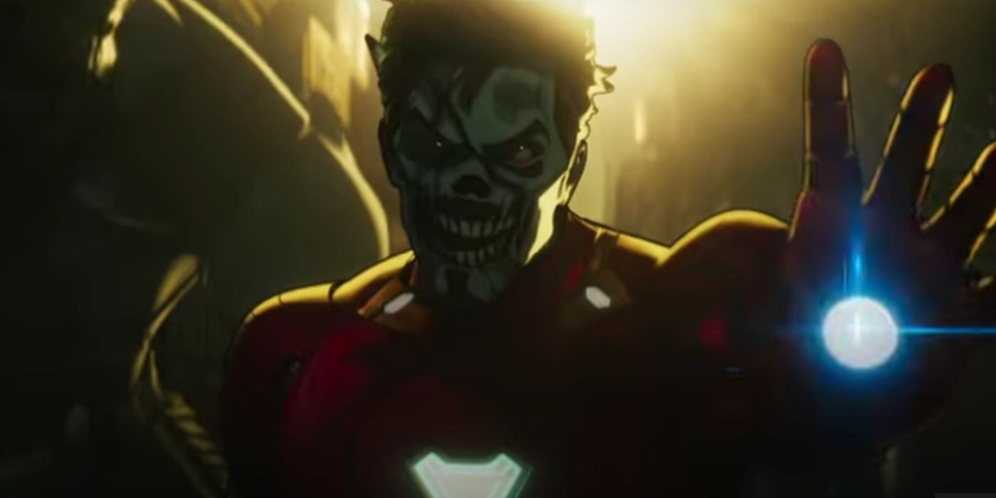 Screenshot of Tony Stark as a zombie from the What If trailer