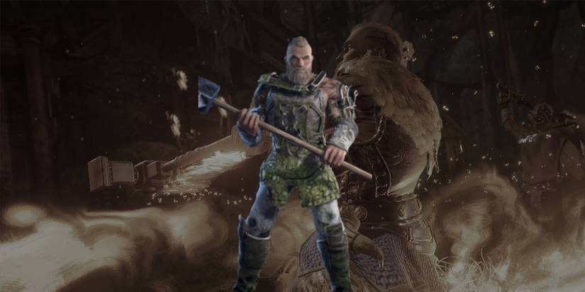 Wulfgar and the Acid Resistance Warhammer with its core set - Dark Alliance Best Wulfgar Weapons