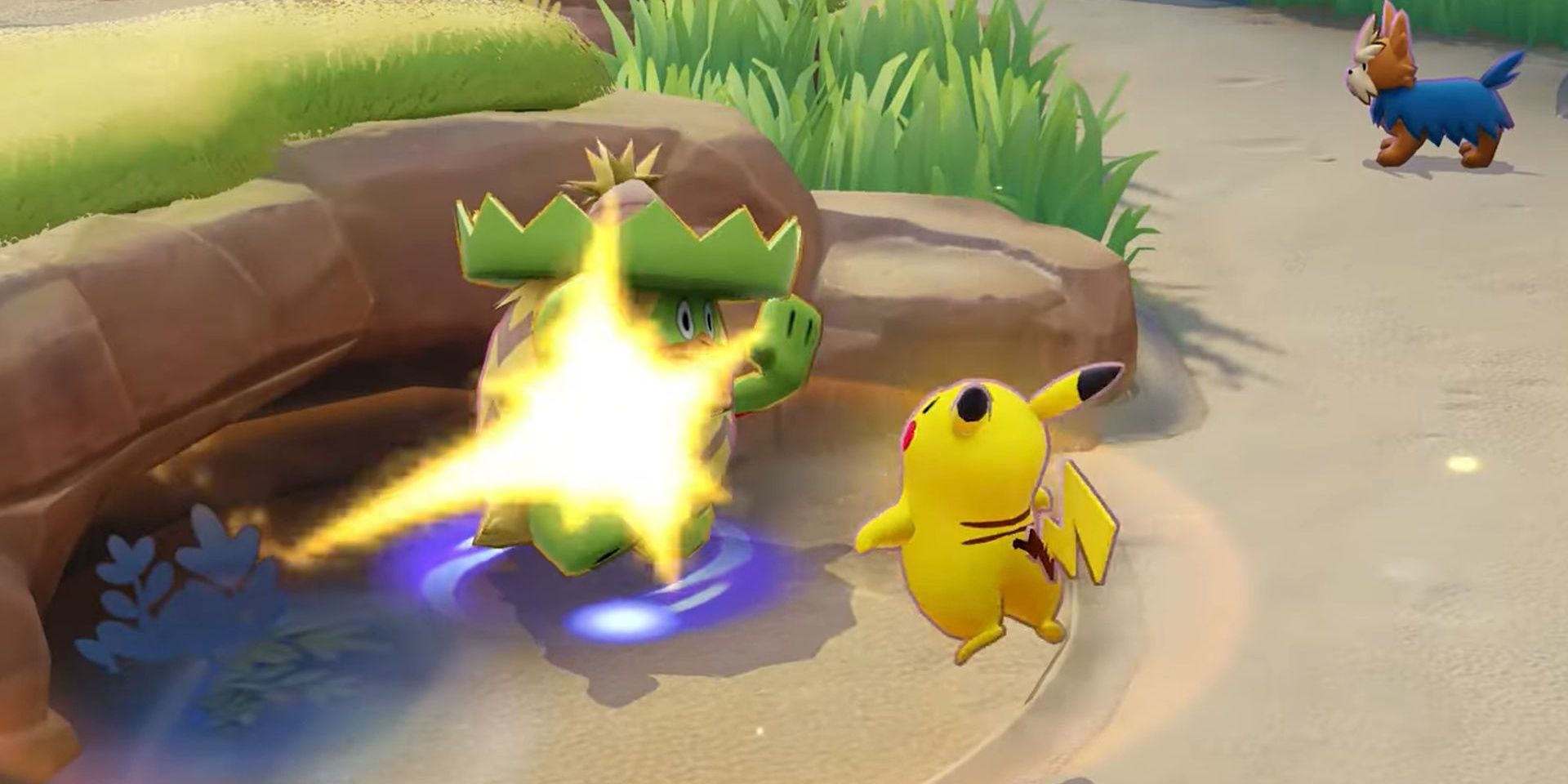 Pikachu attacks in Pokemon Unite