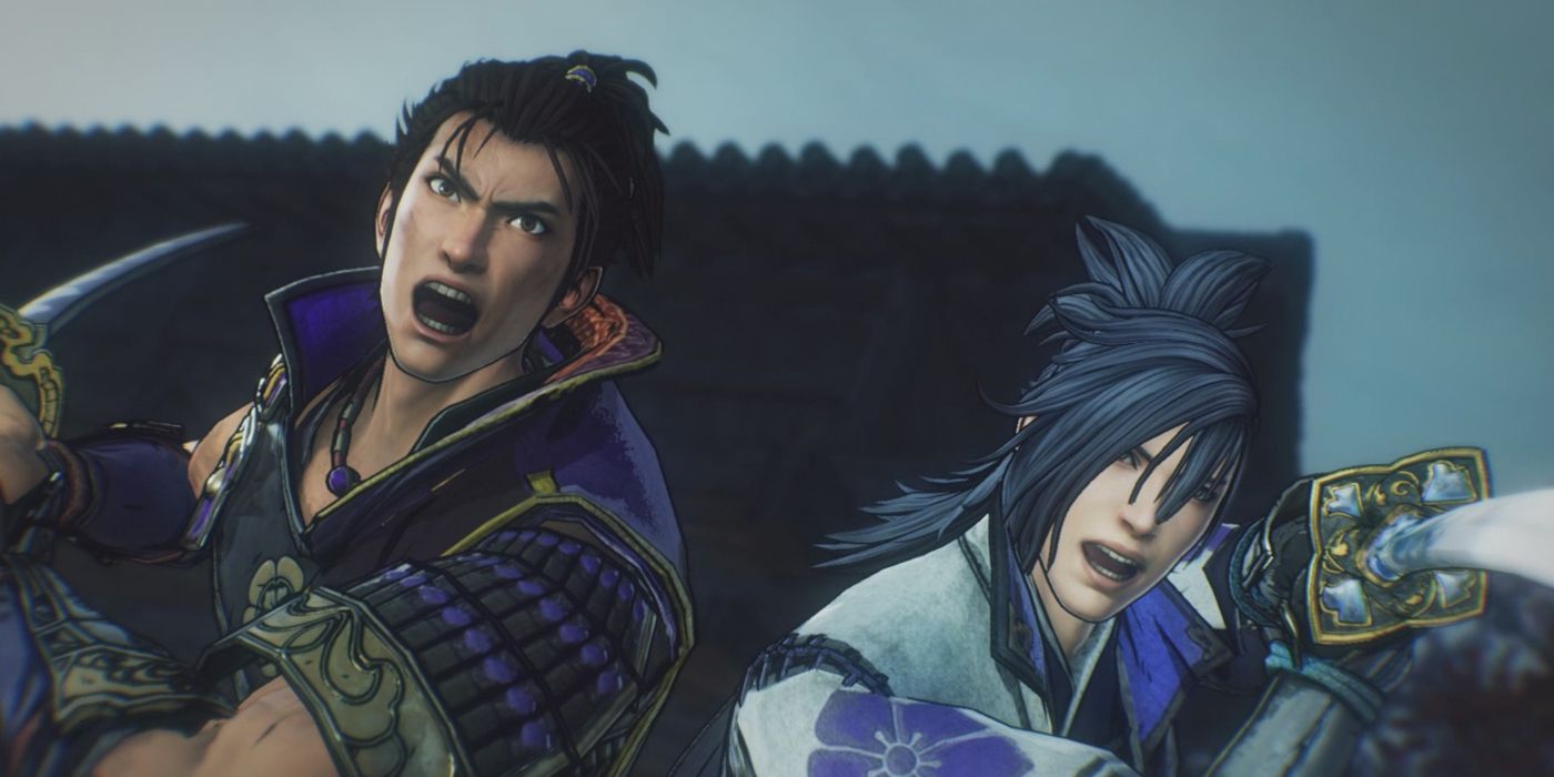 Young Nobunaga Oda alongside a Young Mitsuhide Akechi