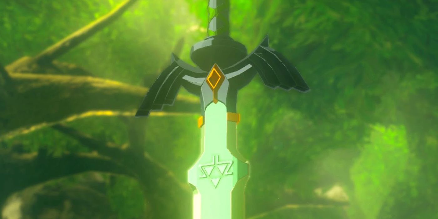 Zelda: Breath of the Wild Master Sword in stone