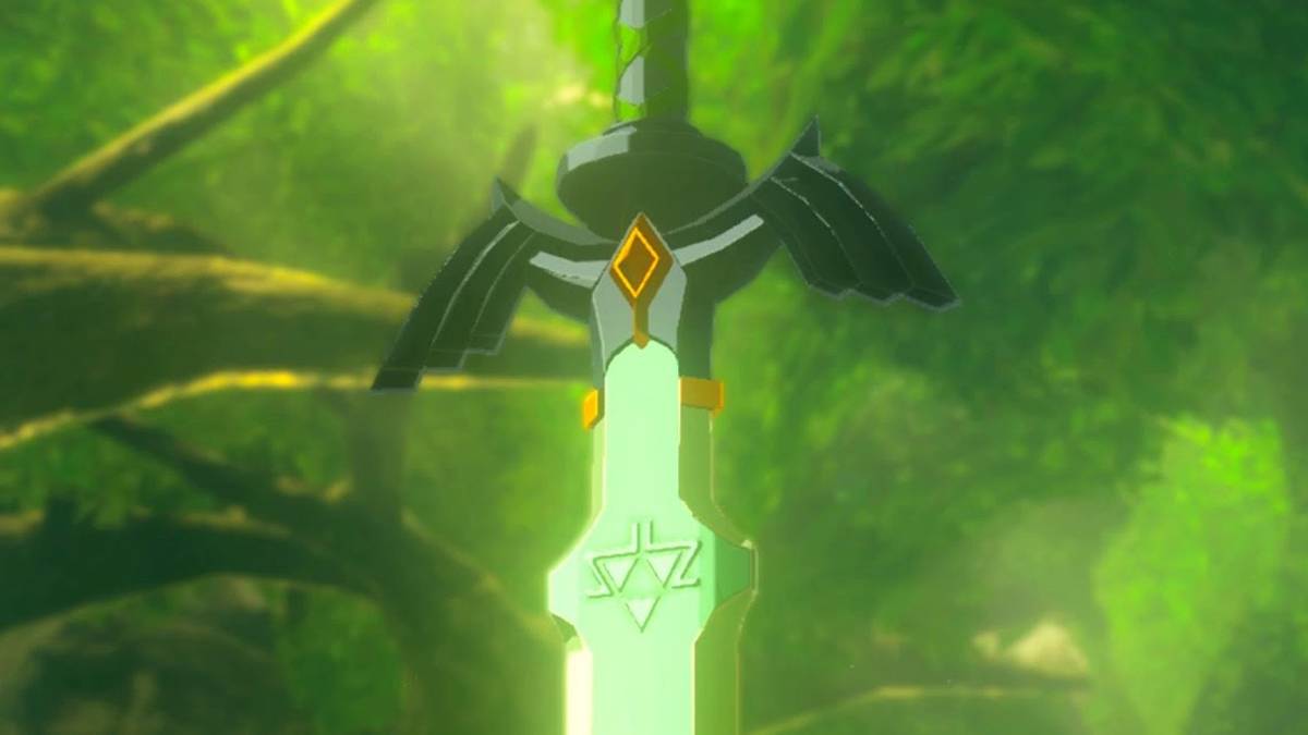 Zelda: Breath of the Wild Master Sword in stone