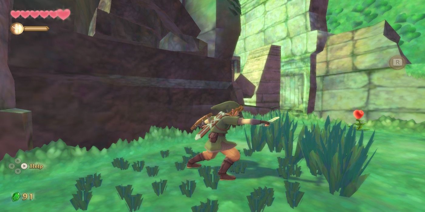 стрижка травы из The Legend of Zelda: Skyward Sword HD