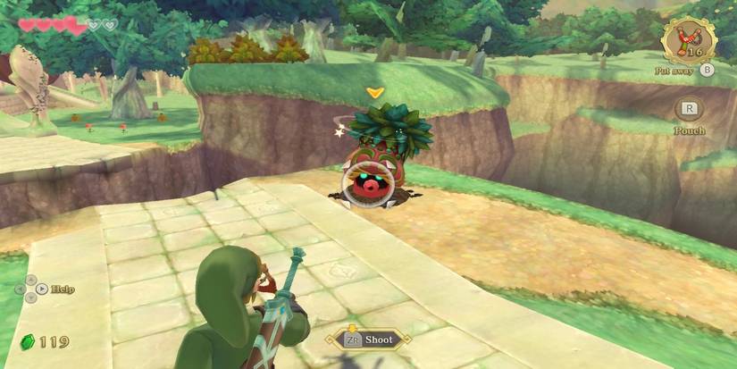 fighting enemies from The Legend of Zelda: Skyward Sword HD