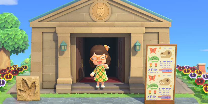 player entering the museum.