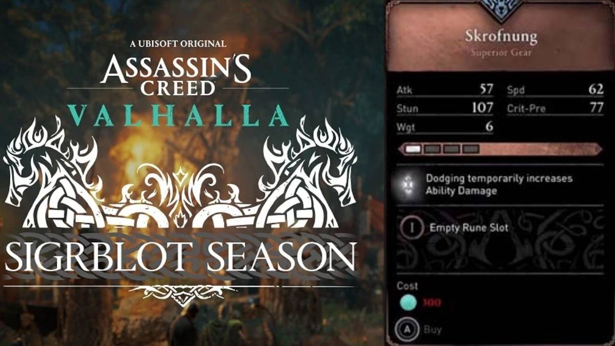 AC Valhalla Skrofnung Short Sword