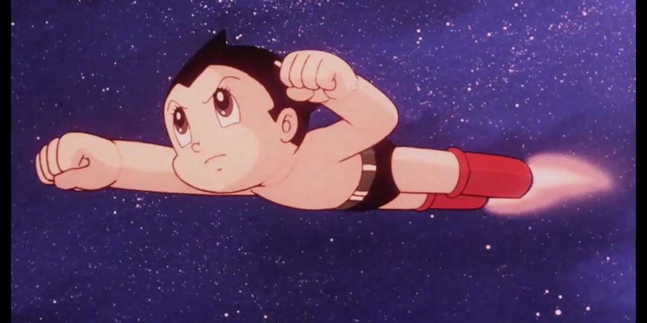 Astroboy flying screenshot classic anime