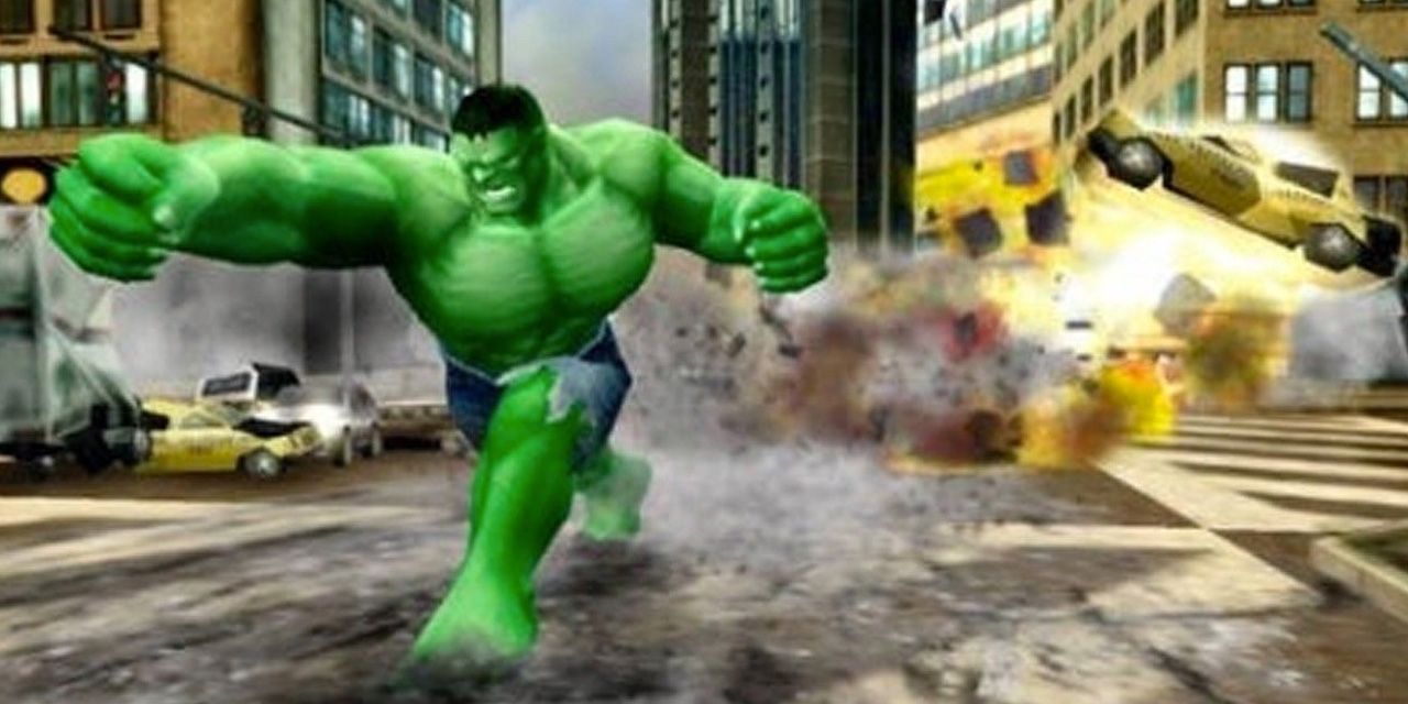 The Incredible Hulk: Ultimate Destruction (2005) Hulk smashing up a city