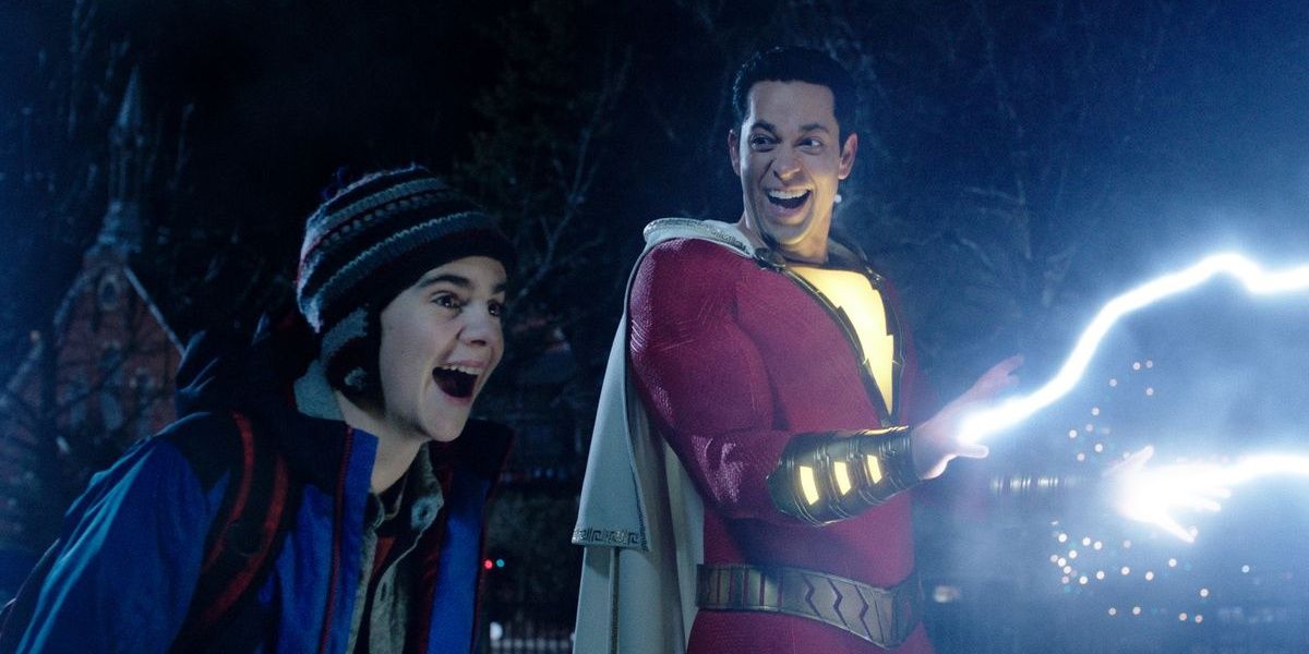 Freddy sees Billy use his powers in Shazam