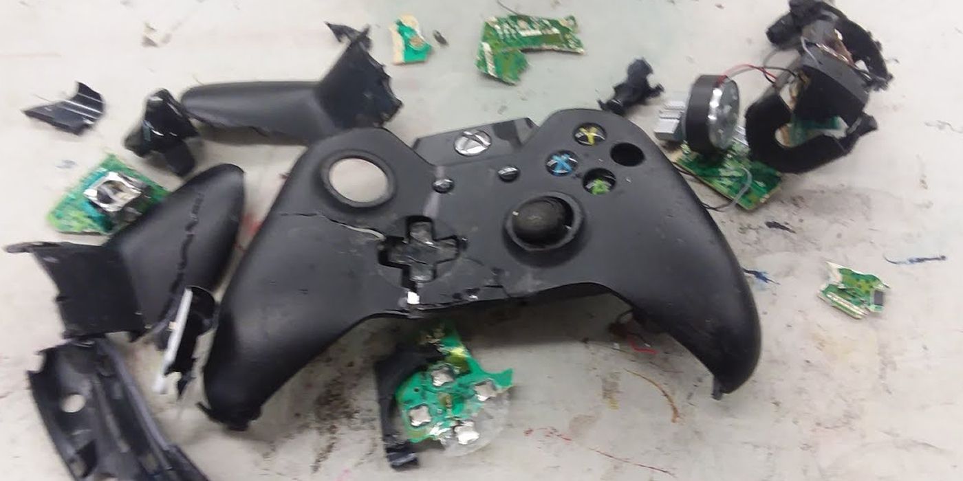 Shattered Xbox Controllers