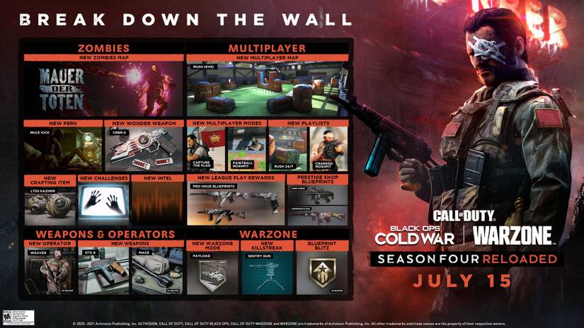 black ops cold war season 4 reloaded update release date