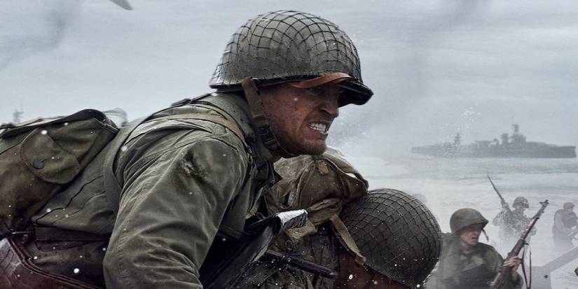 cod ww2 normandy soldier close up