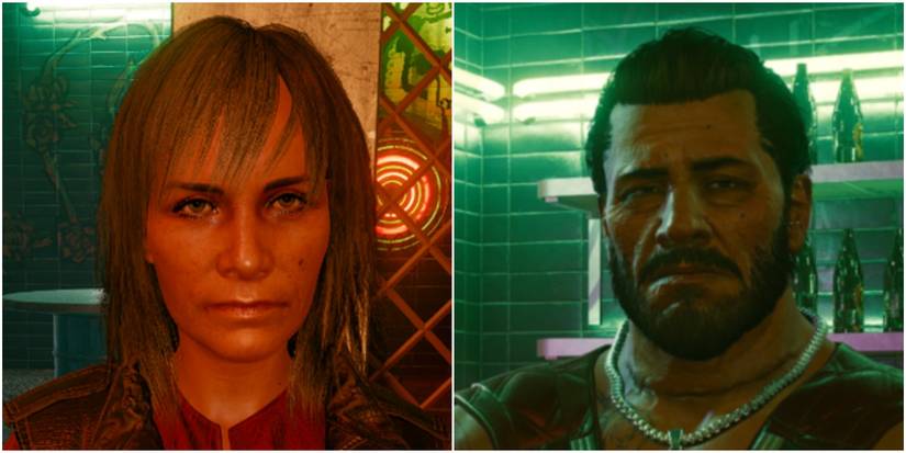 faces of the owner and bartender of the el coyote cojo bar.