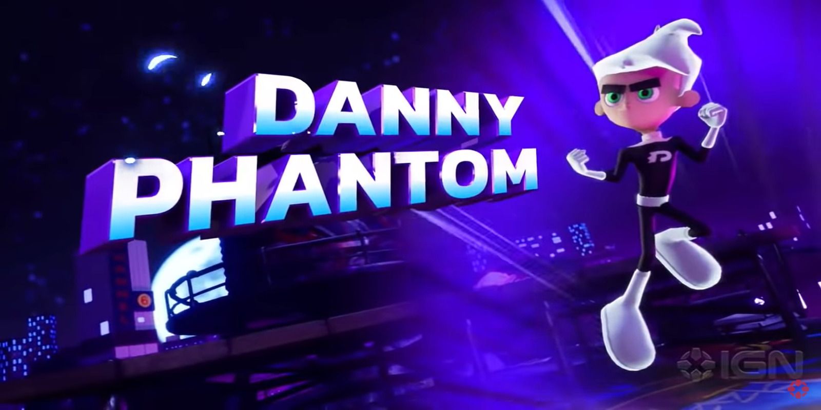 Danny phantom posing next to name