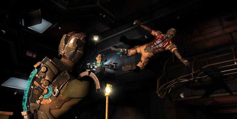 DeadSpace2, necromorph floating in zero-g