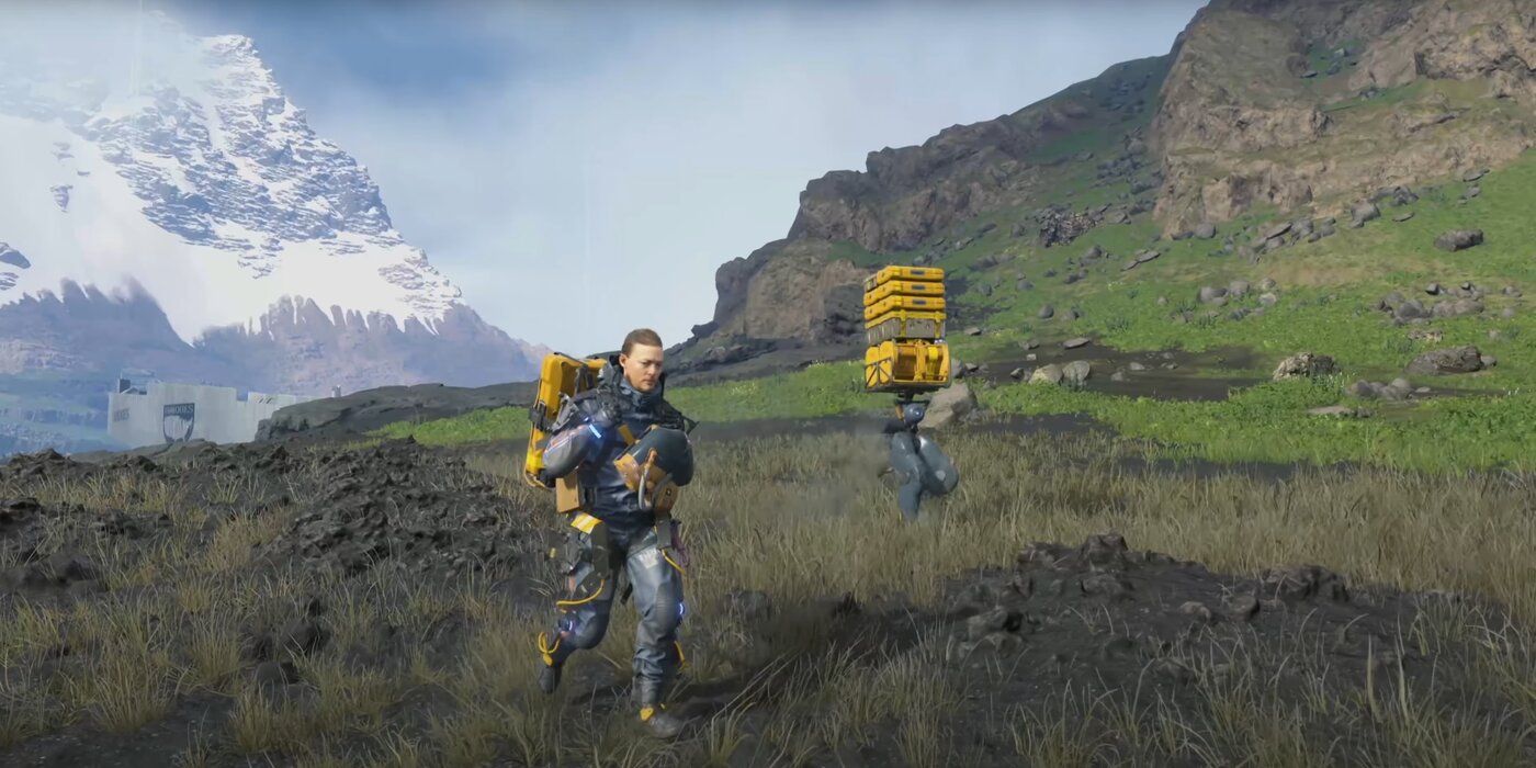 sam and buddy bot in death stranding
