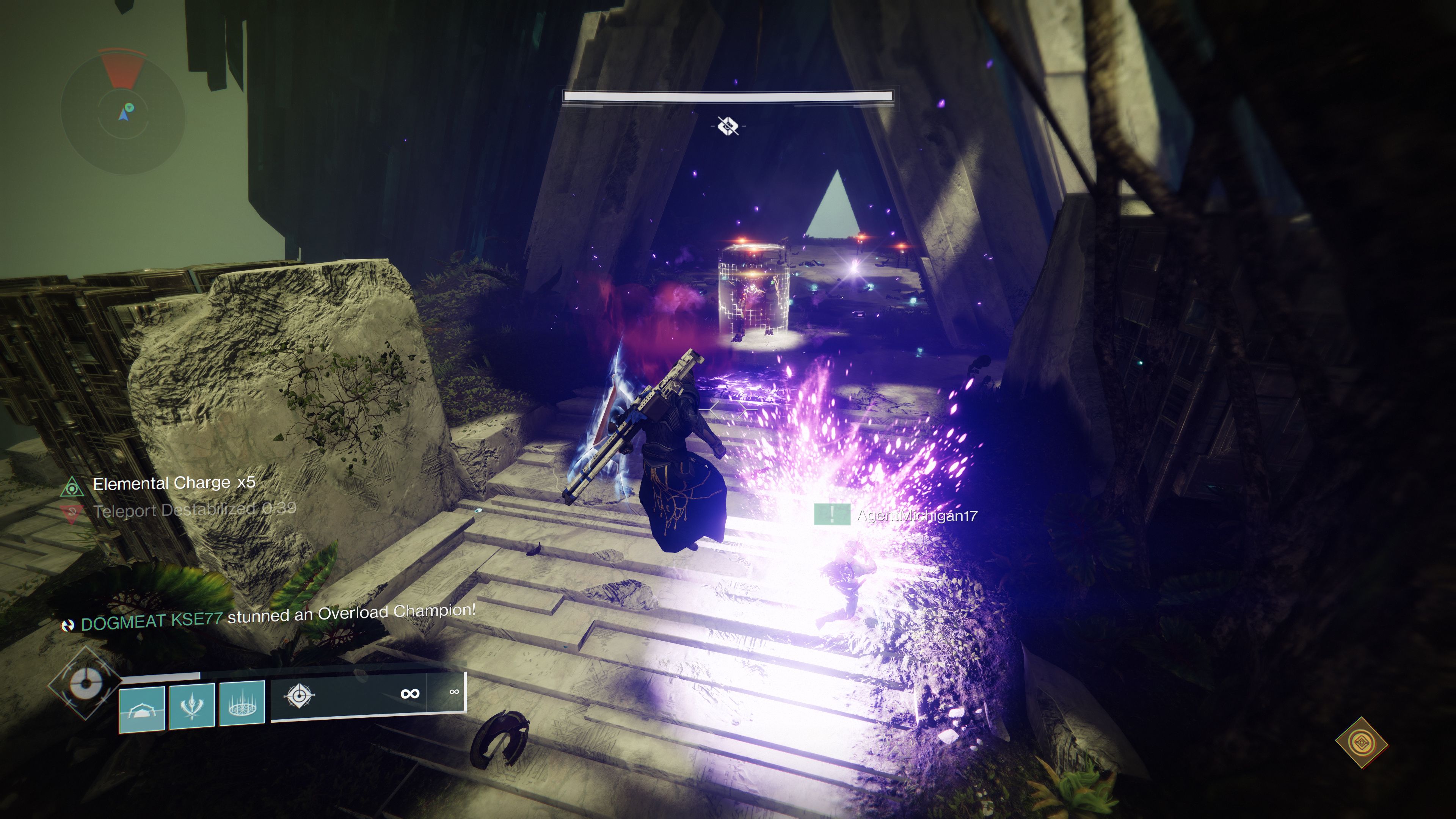 vault of glass raid guardian carrying relic shield in gatekeepers encounter
