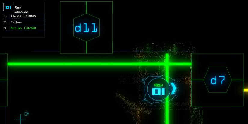 duskers, drone1 next to door7 and door11, scanning