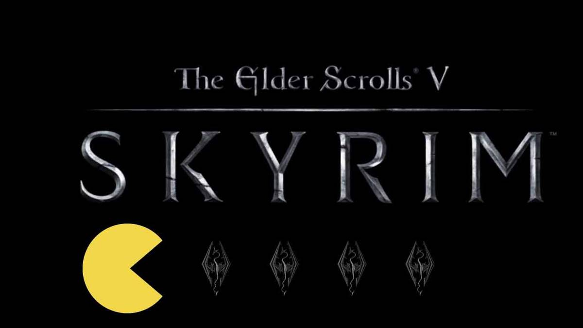 elder scrolls 5 skyrim pac-man easter egg bethesda