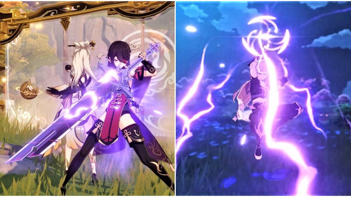 genshin impact beidou ningguang electro traveler electro users split image