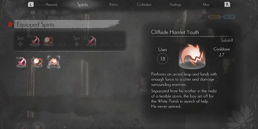 ranged subskill in the menu.