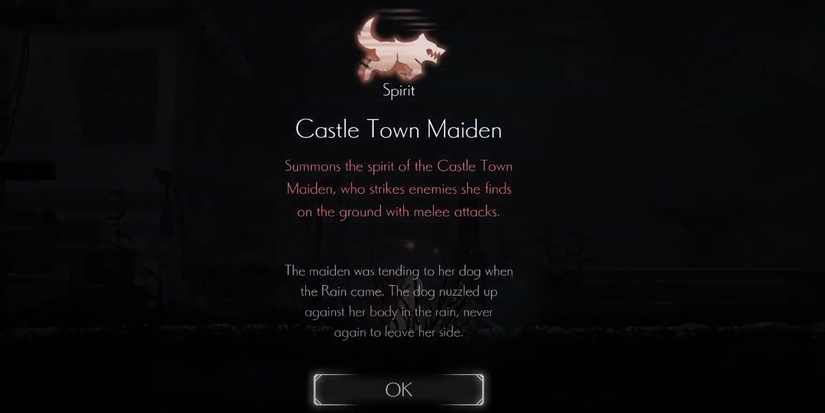 spirit that's a dog that follows lily and attacks ground enemies.