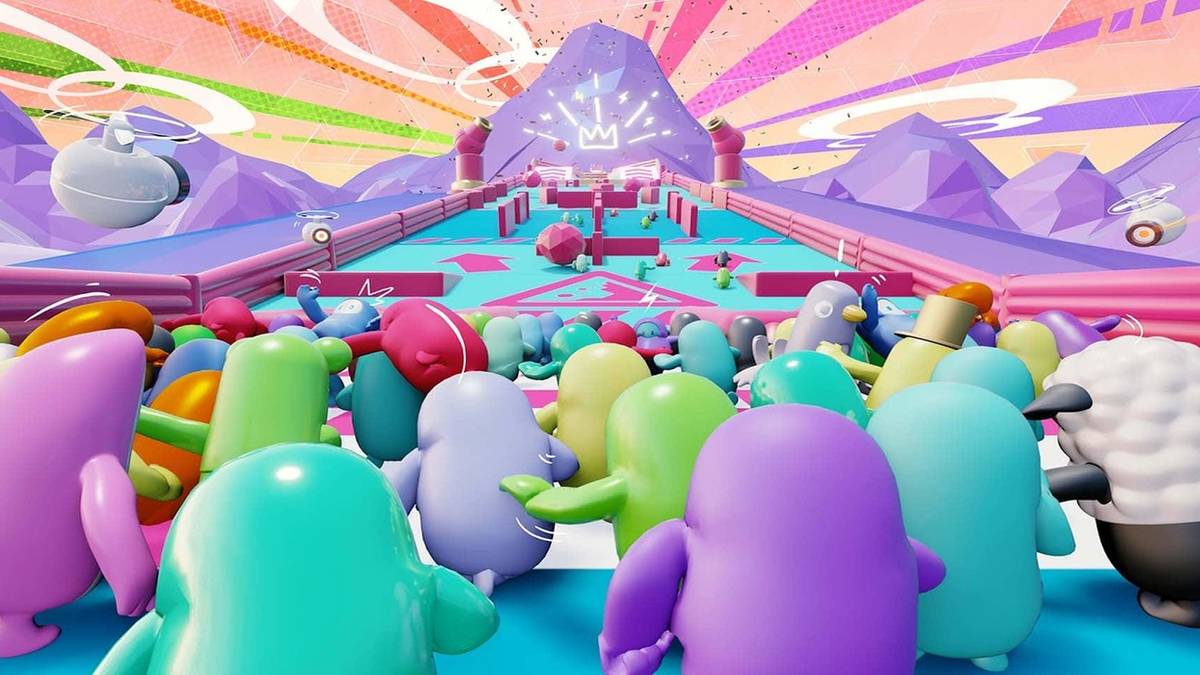 fall guys beans huddling up