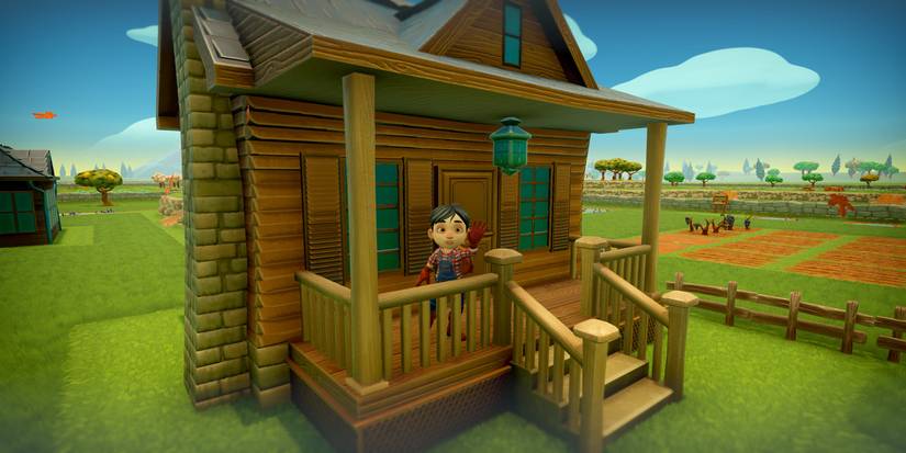 Player standing in his house