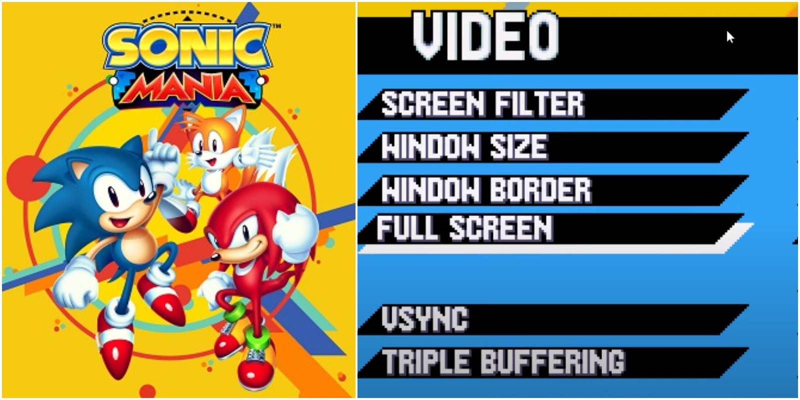 How To Make Sonic Mania Full Screen