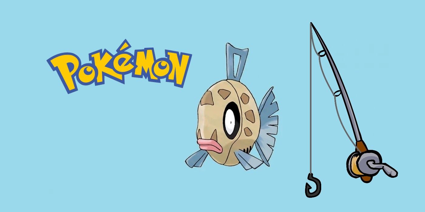 feebas pokemon fishing with logo