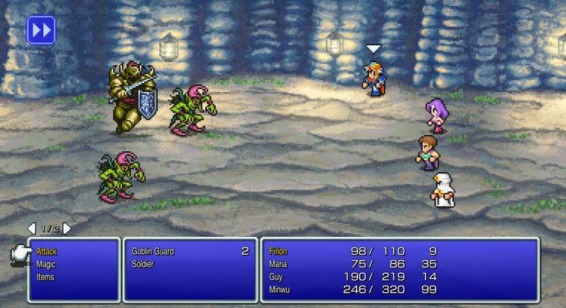 firion fighting monsters