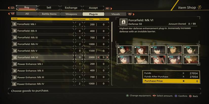 forcefield vi scarlet nexus