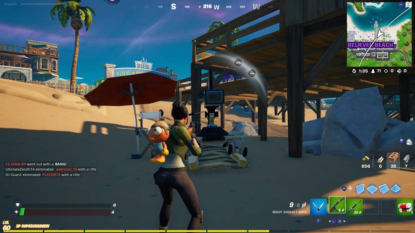 fortnite believer beach camera location