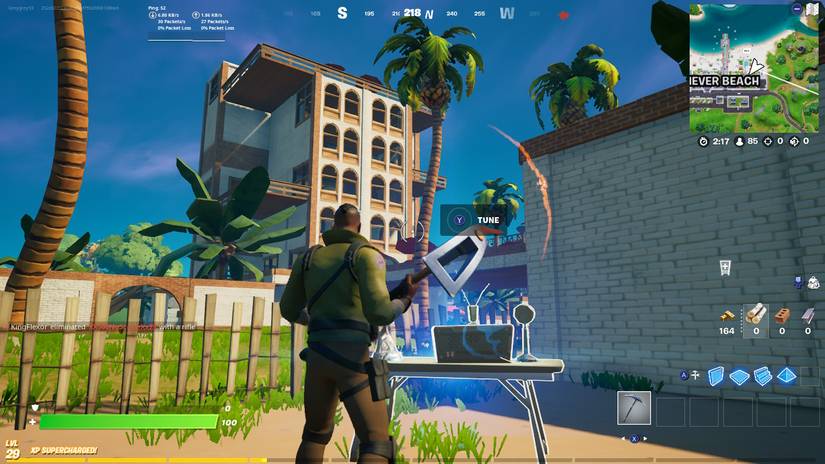 fortnite cb radio beach quest