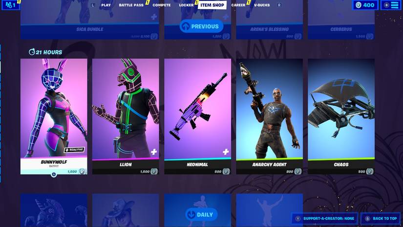 fortnite bunnywolf and llion outfits