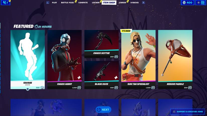 fortnite chaos agent sun tan specialist