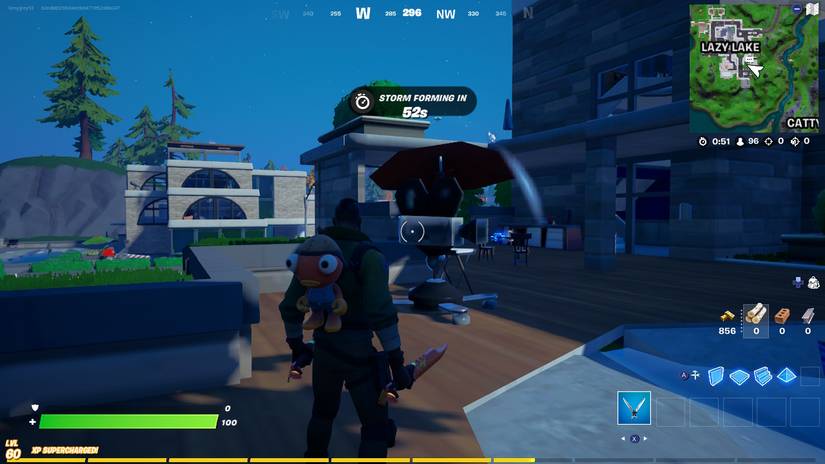 fortnite lazy lake camera location