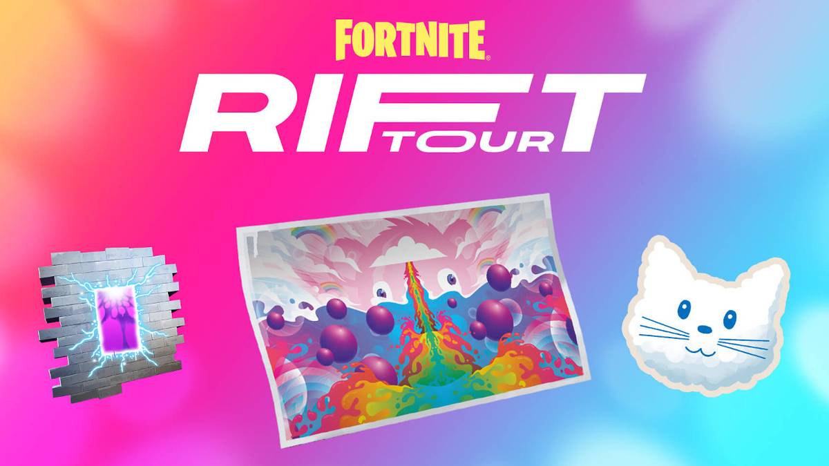 Fortnite Rift Texture Pack Fortnite: Where to Interact with Rift Tour Posters