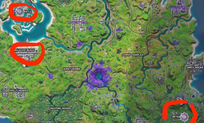 fortnite ufo locations