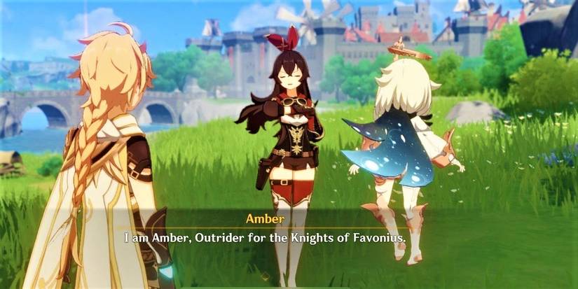 genshin impact story quest amber introduction