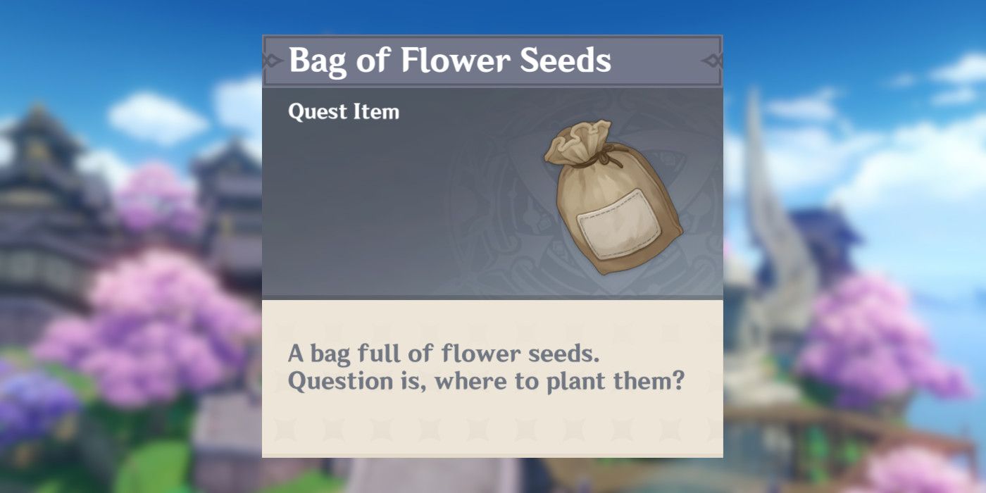 genshin impact bag of flower seeds use