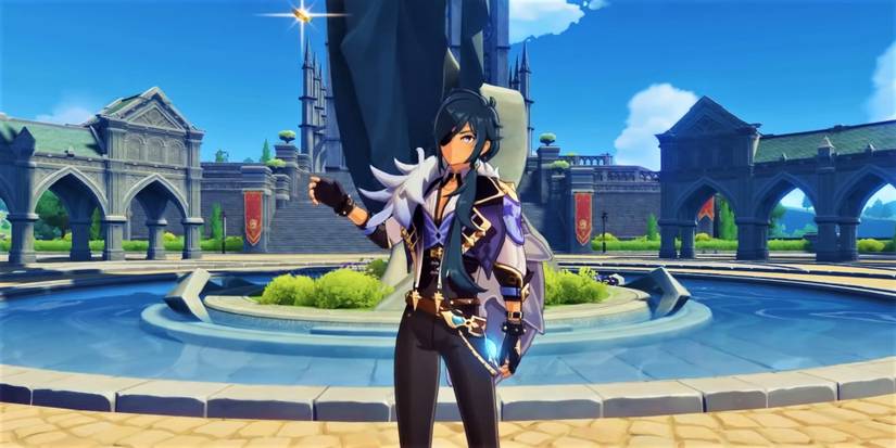 genshin impact kaeya idle animation coin flip