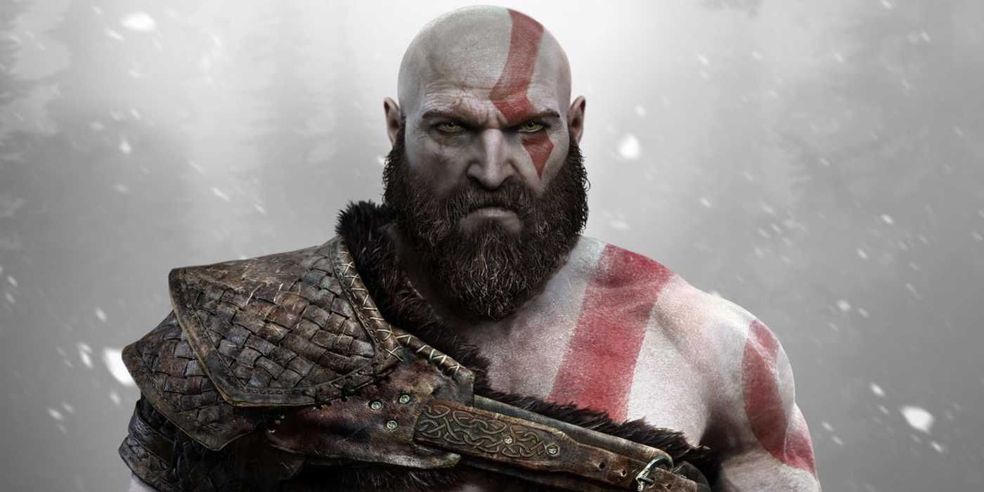 god of war kratos white backdrop