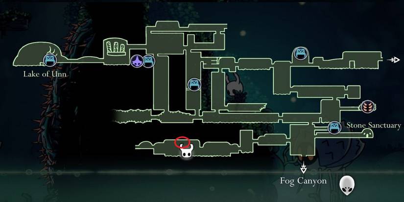 greenpath map hollow knight
