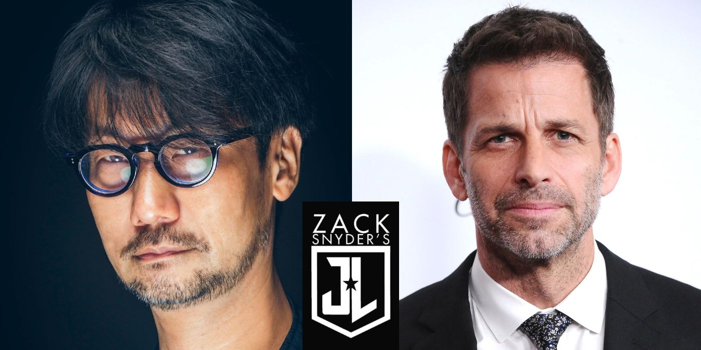 feature image of hideo kojima zack snyder and justice league photo for kojima tweet