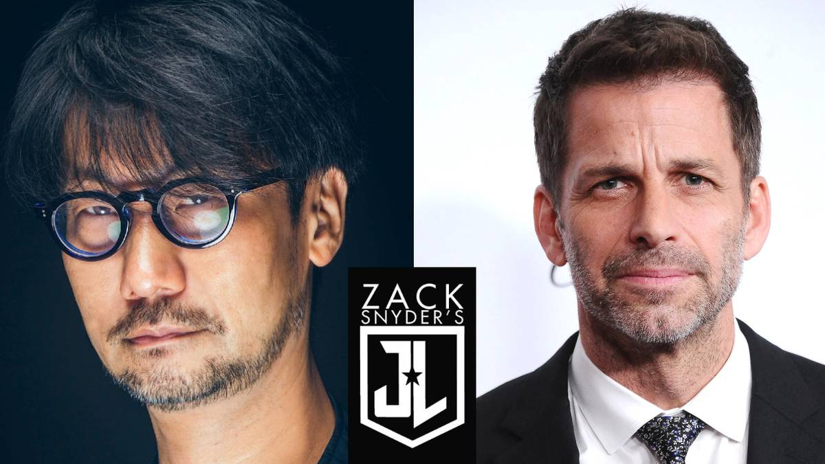 feature image of hideo kojima zack snyder and justice league photo for kojima tweet