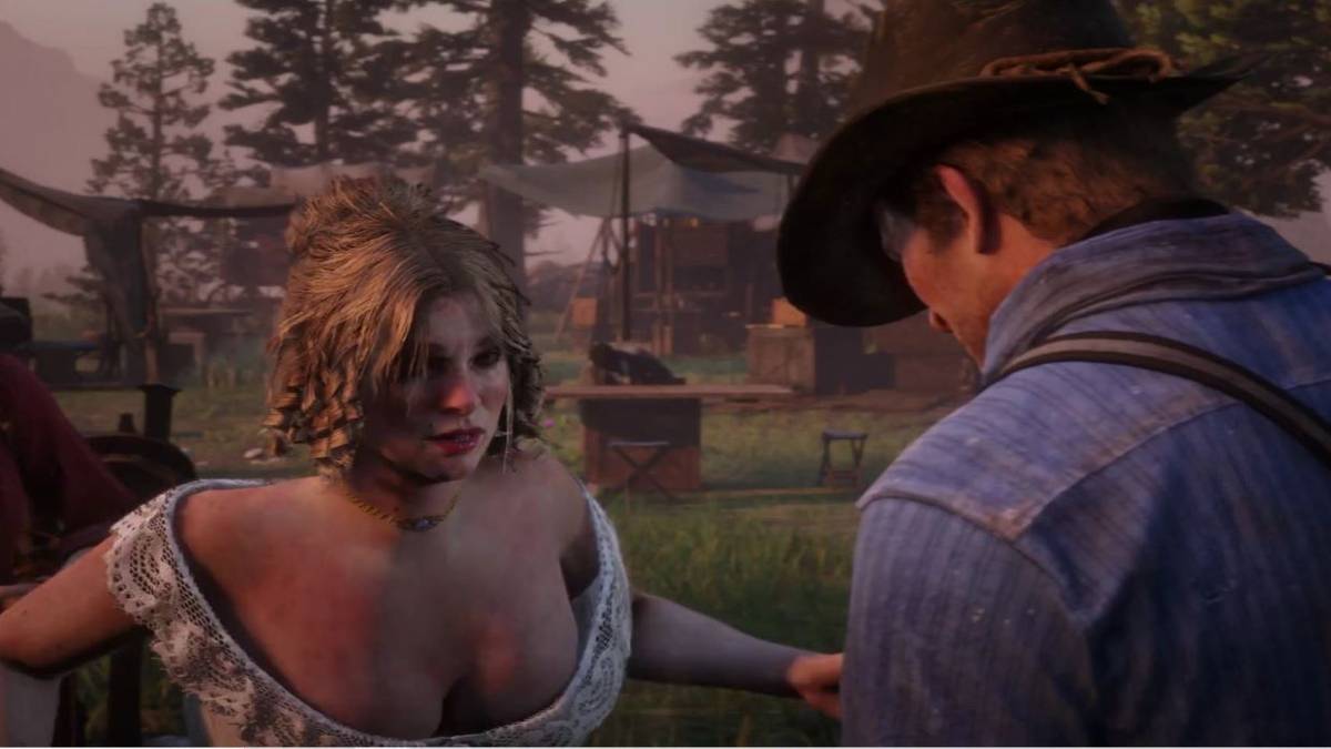 red dead redemption 2 karen and arthur dancing