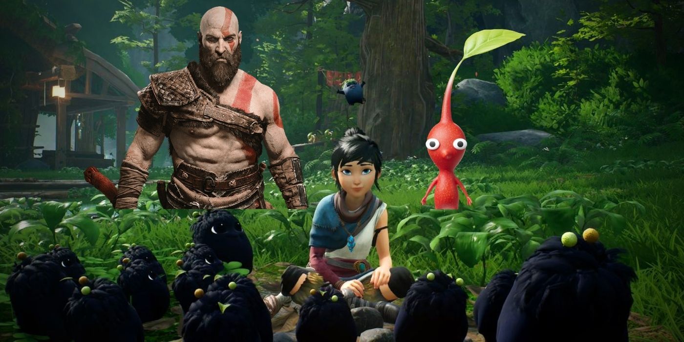 kena bridge of spirits pikmin god of war