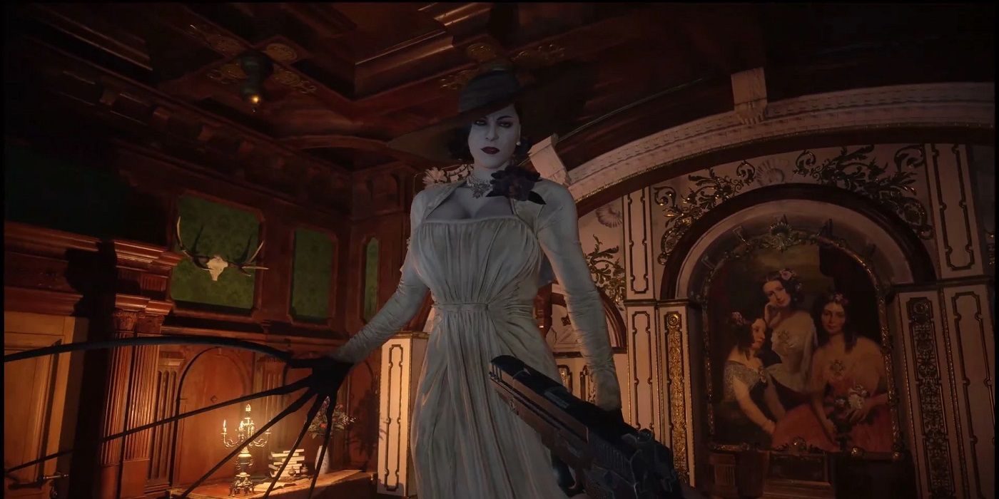 lady dimitrescu gun screenshot