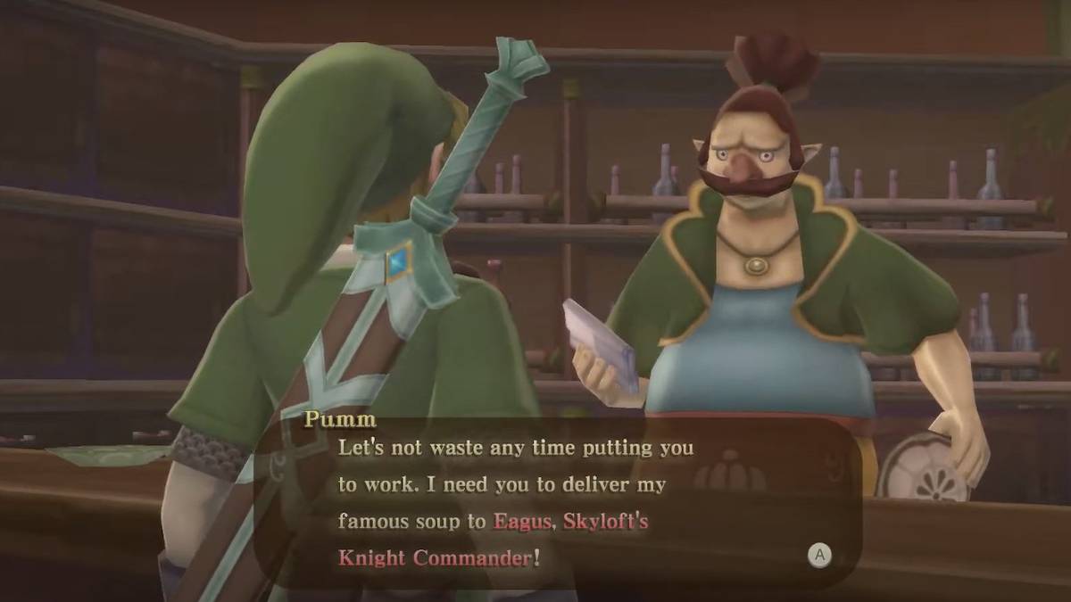 legend of zelda skyward sword knight commander hot soup